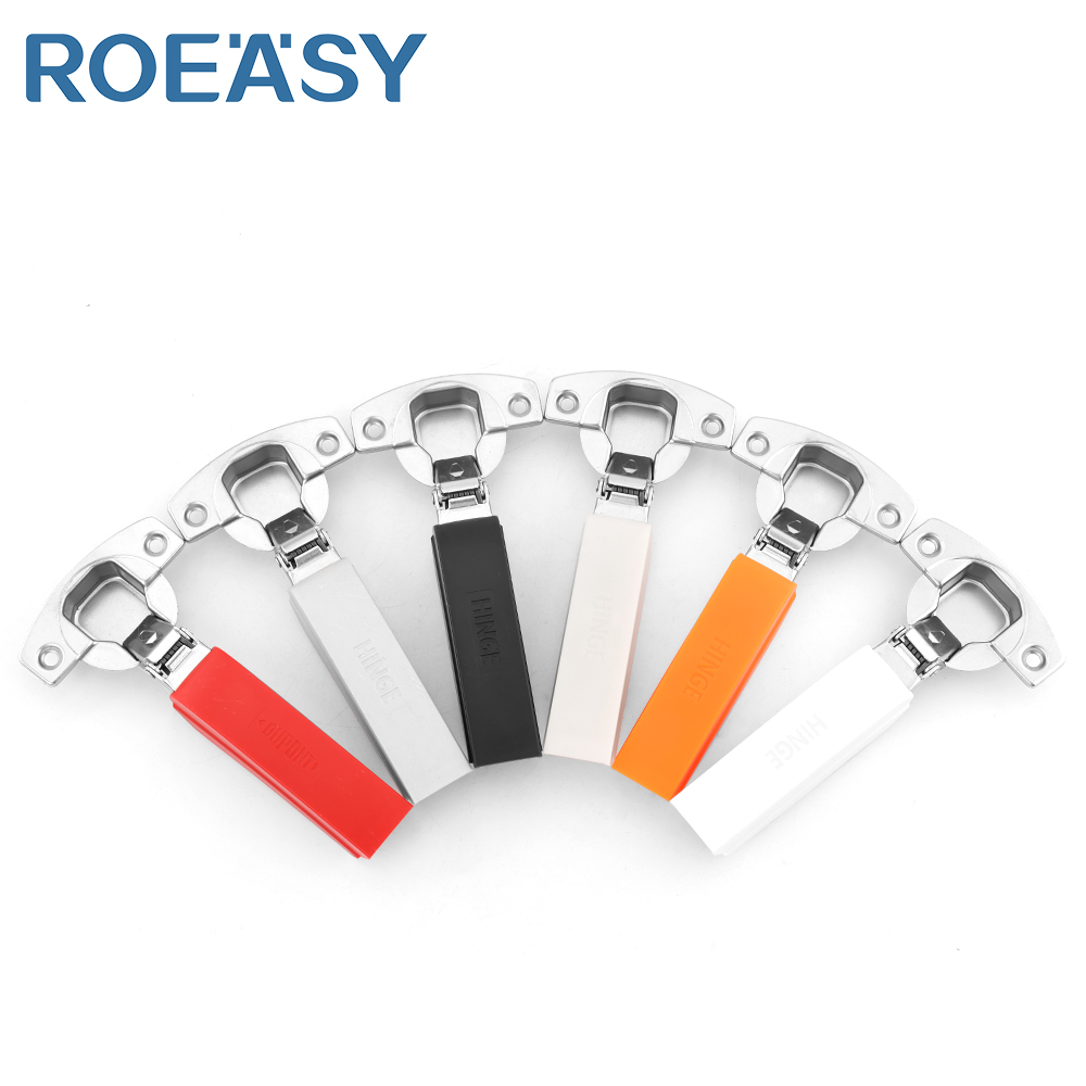 ROEASY CH-273A-1T Armário de Cozinha Gabinete Puxador Hidráulico Oculto com Múltiplas Cores Capa de Plástico 0 815 Manivela Sobrepposta Sem Pá Híbrida