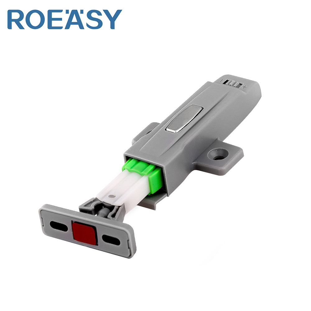 ROEASY H003M / H003K Zamykací tlačidlový záver, mechanický záver typu brouk pre skriňky bez rukovätí so samočinným vyskočením