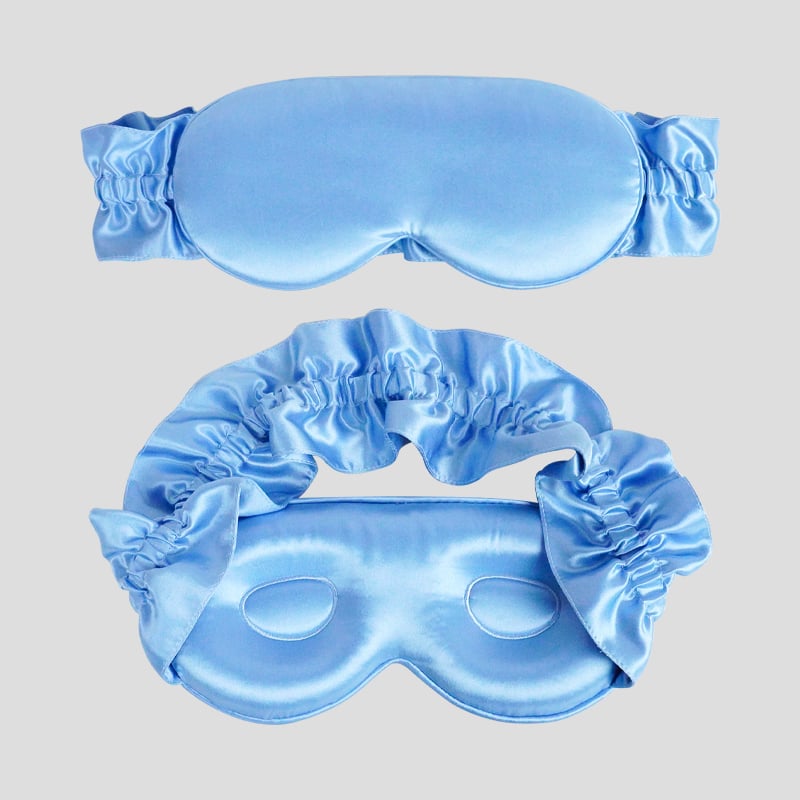 100% Mulberry Silk Sleep 3D Eye Mask 22 Momme Contoured Sleep Mask with Custom Logo for Luxury Sleep and Skin Care