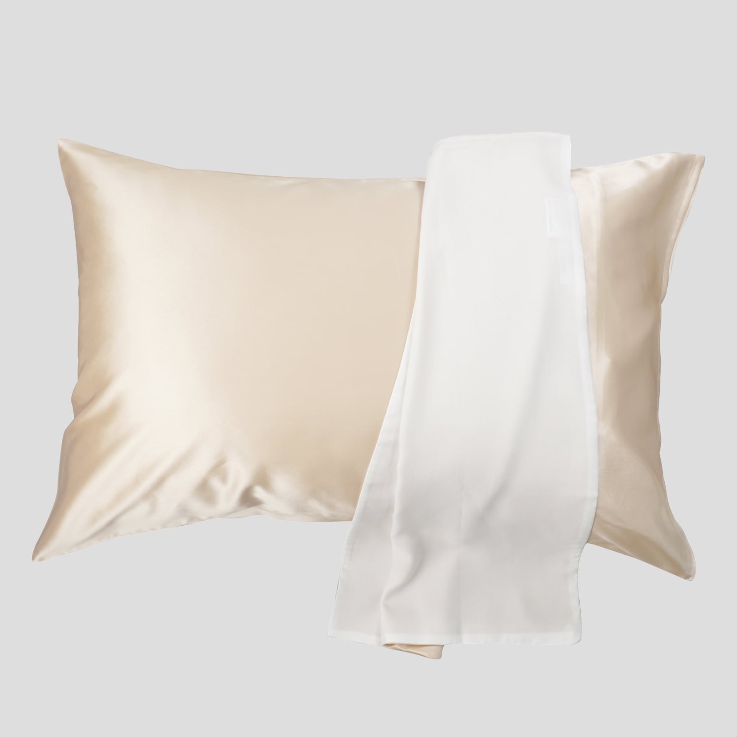  Manufacturer wholesale mulberry silk pillowcases, A-side silk fabric, B-side cotton fabric, customized size and color suitable for hotels and homes