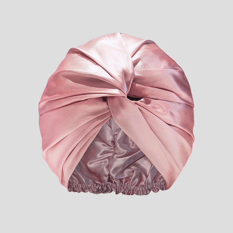 Fashion Custom Colorful 100% Mulberry Silk Night Sleep Cap Hair Bonnet Wrap Sleeping Hat Turban Nightcap