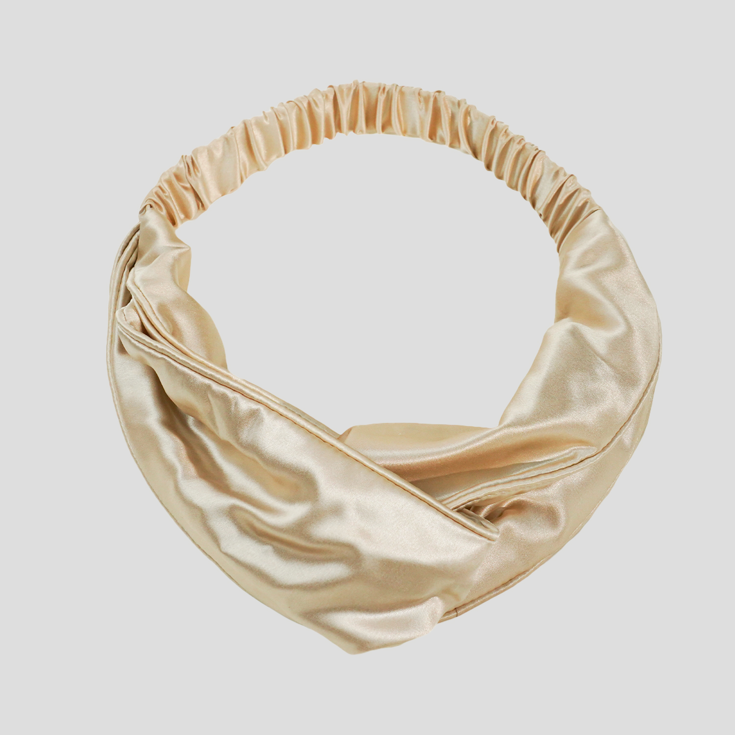 Wholesale High Quality 22 Momme Silk Hairband 100% Mulberry Silk Hairbands with piping style 