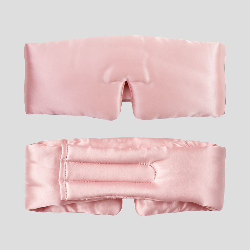 Travel Sleep 3D 100% Mulberry Silk Eyemask with Adjustable Velcro Strap Custom LOGO New Design 