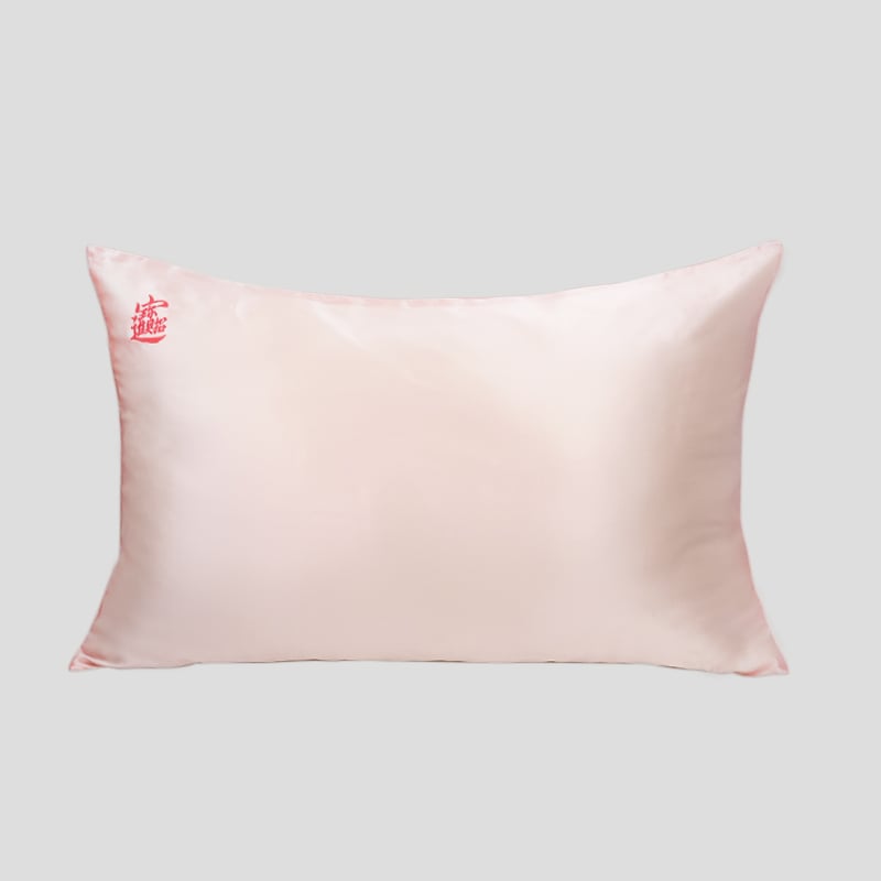 16/19/22 Momme Custom Embroidery Logo Silk Pillowcase Hypoallergenic Pure 100% Mulberry Silk Pillow Case