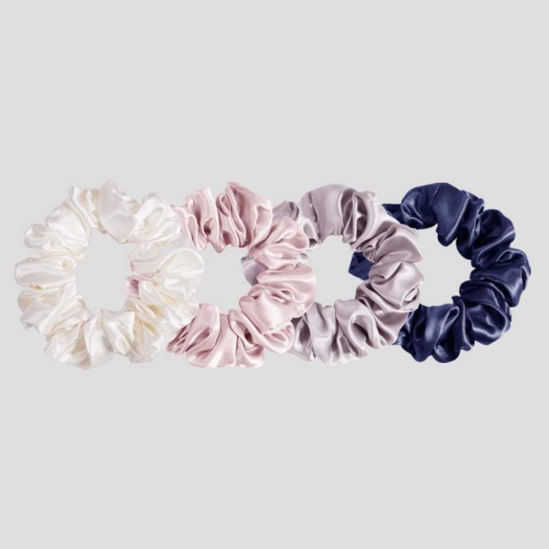 Custom 16/19/22 Momme 3.5CM 100% Mulberry Silk Scrunchies Women Hair Accessories