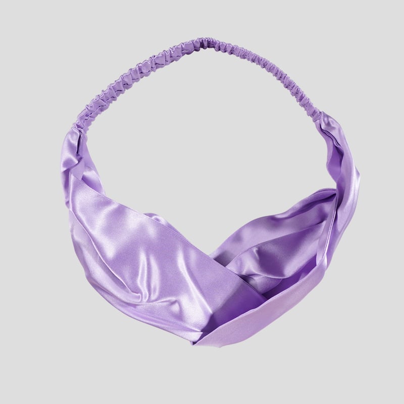 Custom Women Sleep Print 100% Mulberry Silk Hairbands Women Organic Silk Hairband Hair Accessories