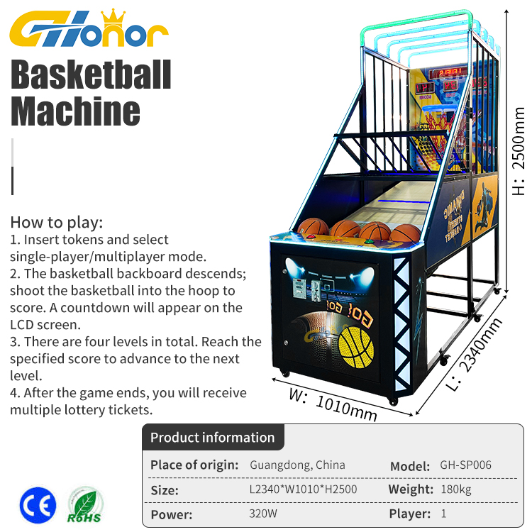 Hochwertige Basketball-Arcade-Maschine für endlosen Spaß