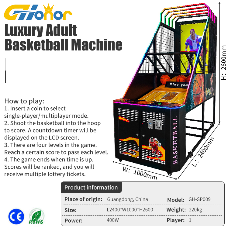Hochwertige Münz-Basketballmaschine für Ihr Geschäft