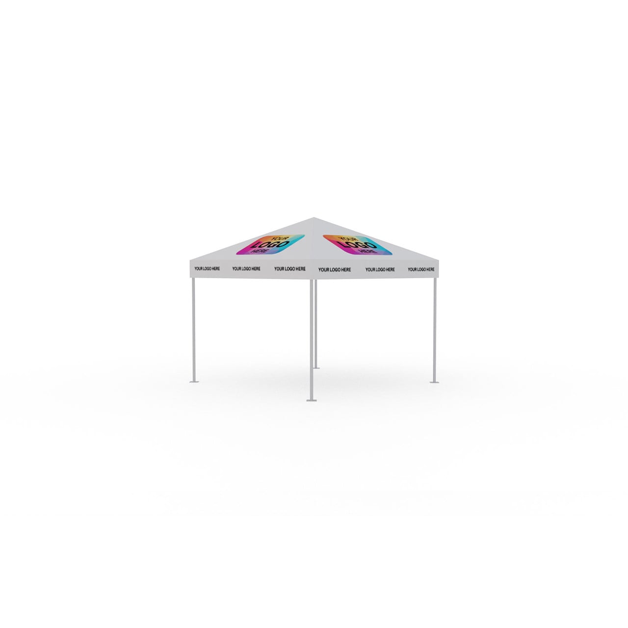 10' x 10' Classic Series Frame Tent Logo Print, Complete