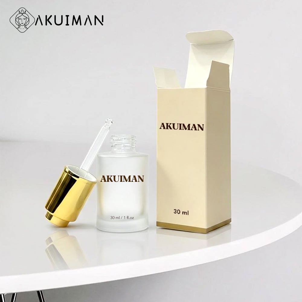 Premium 30ml Frosted Glass Gold Cap Wholesale Skincare Essential Oil Glass Dropper Bottle