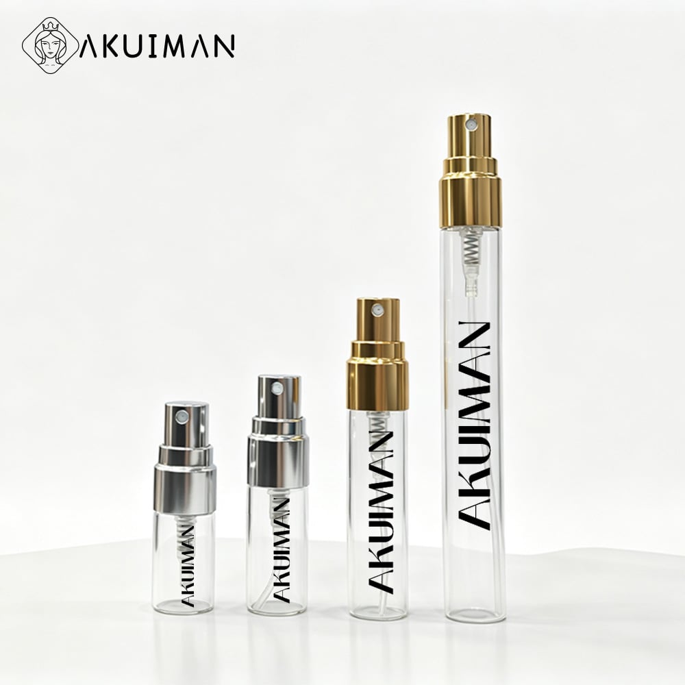 Transparent Clear CE Certified 2ml 5ml 10ml Wholesale Custom Logo Glass Perfume Bottle