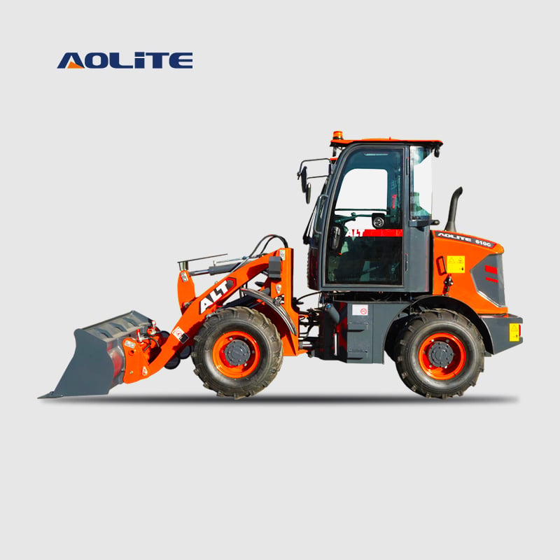 AOLITE 610C front end diesel 1000kg wheel loader 1.0ton compact loader