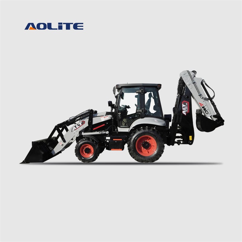 AOLITE BL90 hydraulic backhoe loader 2.5ton 4x4 wheel loader with backhoe