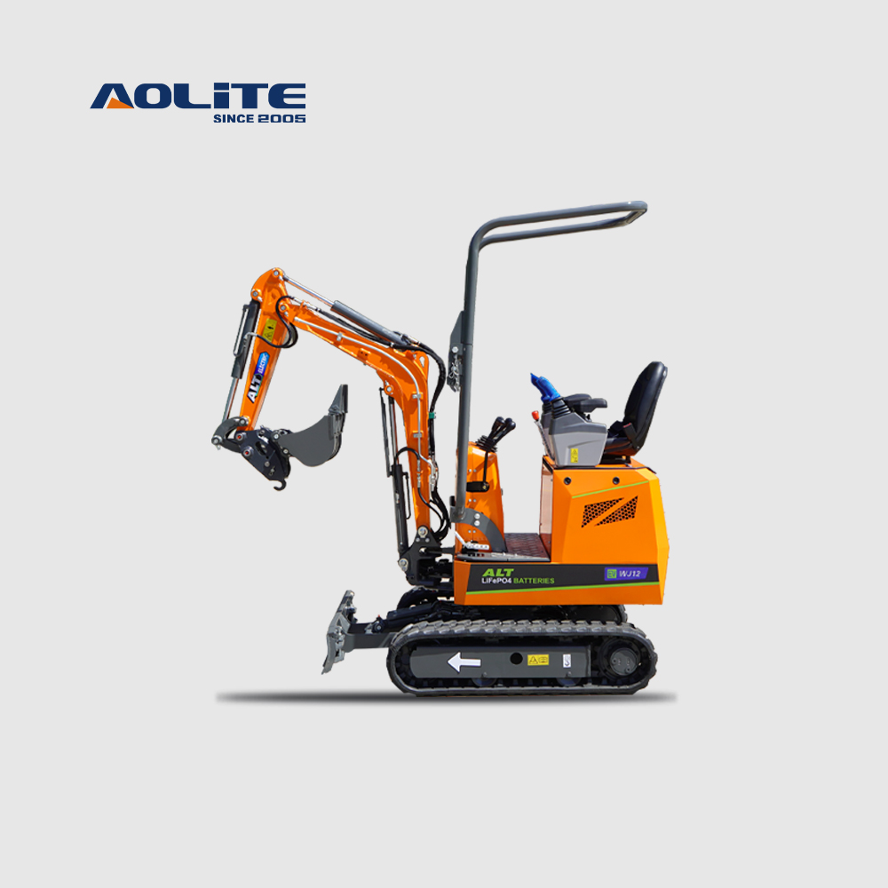 AOLITE EWJ12 electric mini excavator small digger lithium battery 1 ton