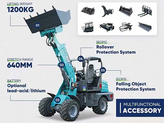 ALT Electric Loaders Adopt the BYD Blade LiFePO4 Lithium Battery