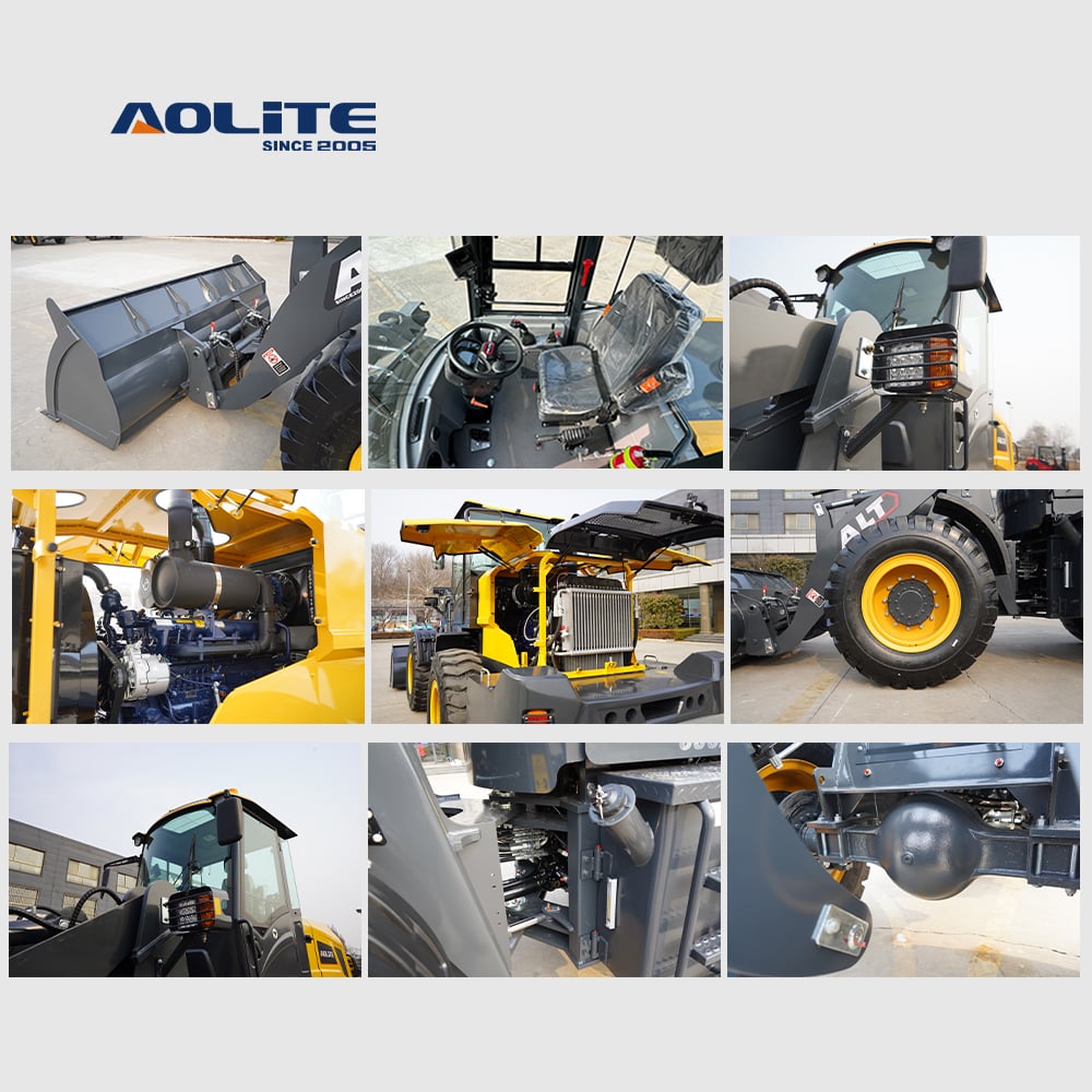 AOLITE 630T compact diesel wheel loader 2.5ton front end loader