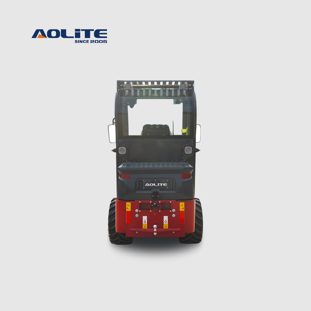 AOLITE 608H closed cabin CE certified wheel loader front end 4wd diesel mini wheel loader