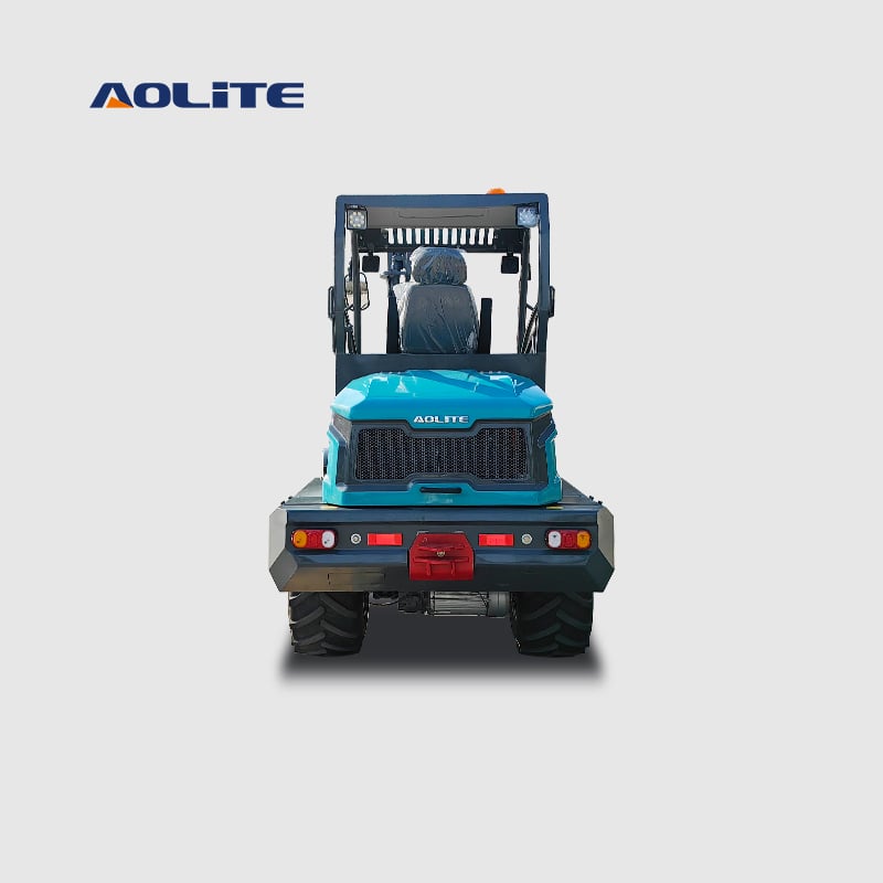 AOLITE EFL25 100% battery electric 2500kg high efficiency four wheel drive terrain forklift loader