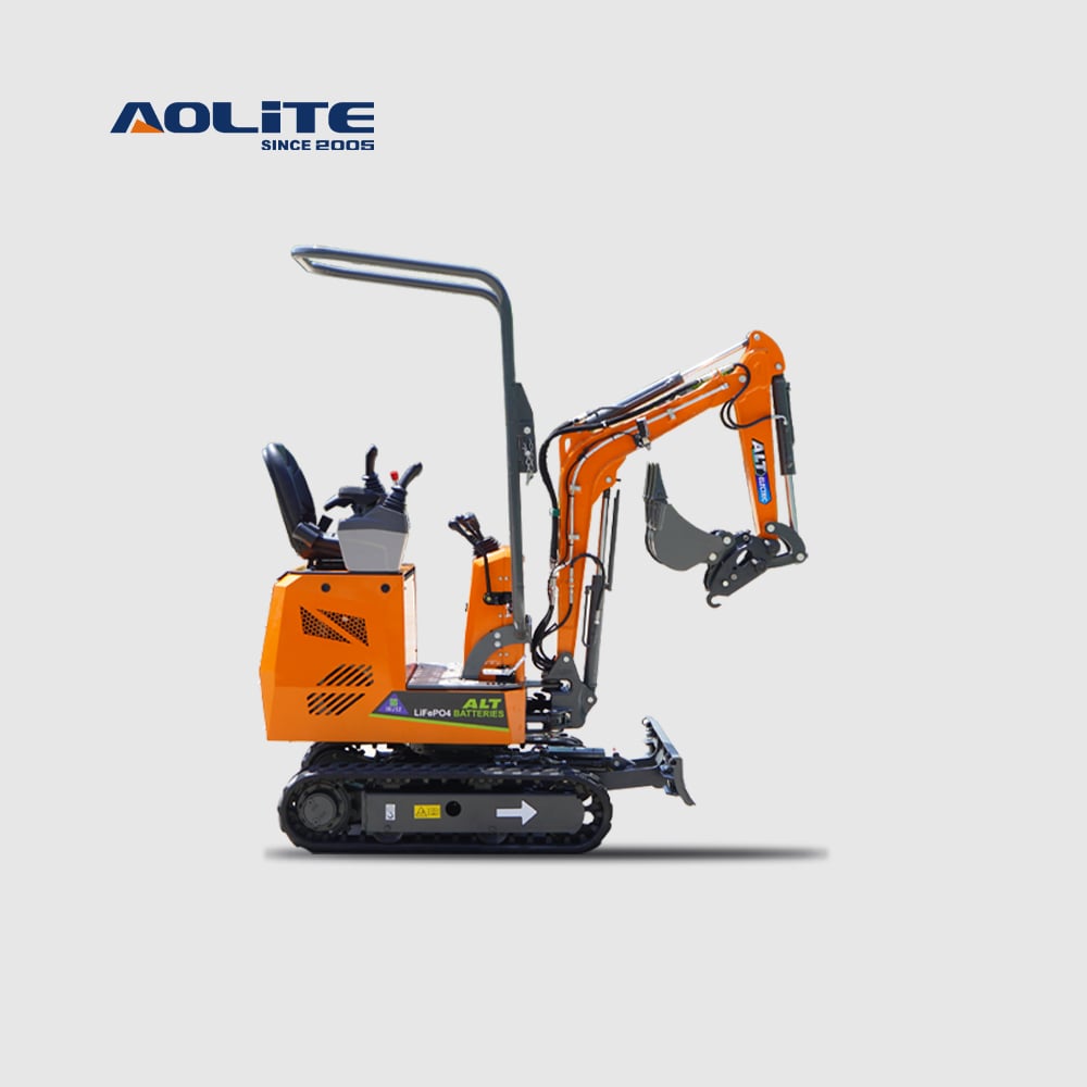 AOLITE EWJ12 electric mini excavator small digger lithium battery 1 ton