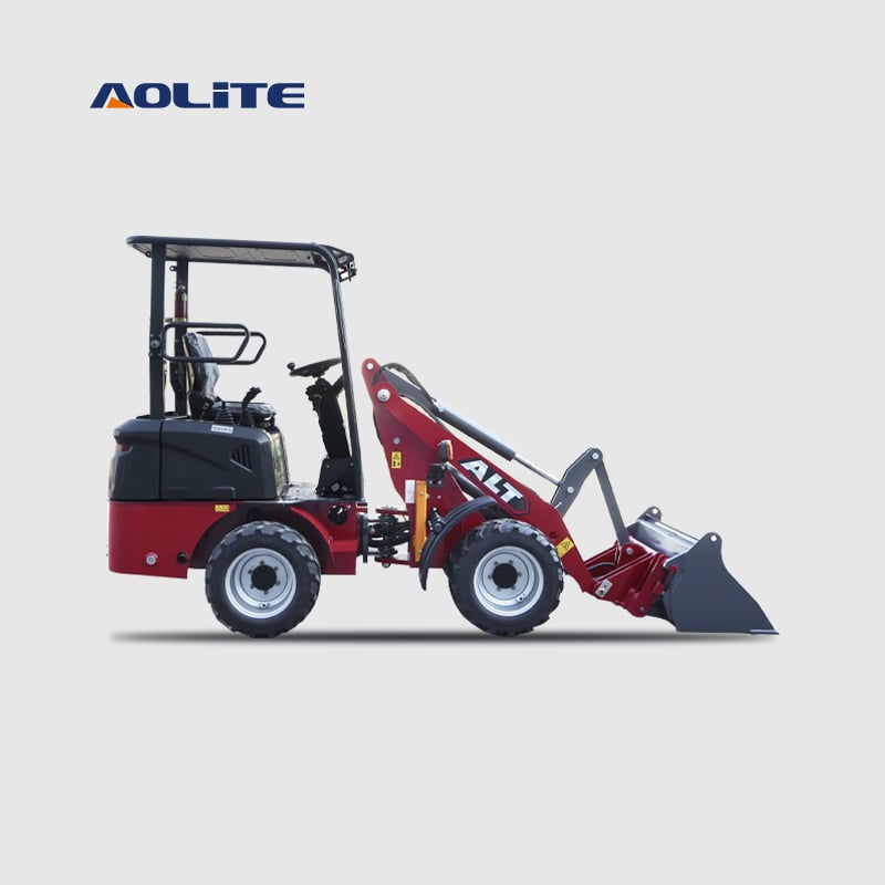 AOLITE 608H compact diesel 600kg wheel loader 1ton front end loader