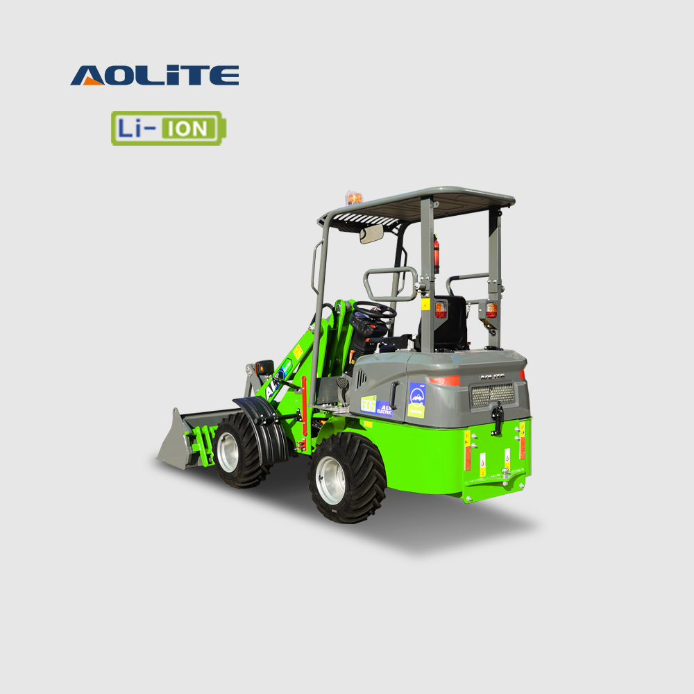 AOLITE E606Pro LiFePO4 Lithium battery electric loader 0.6ton mini front end compact wheel loader