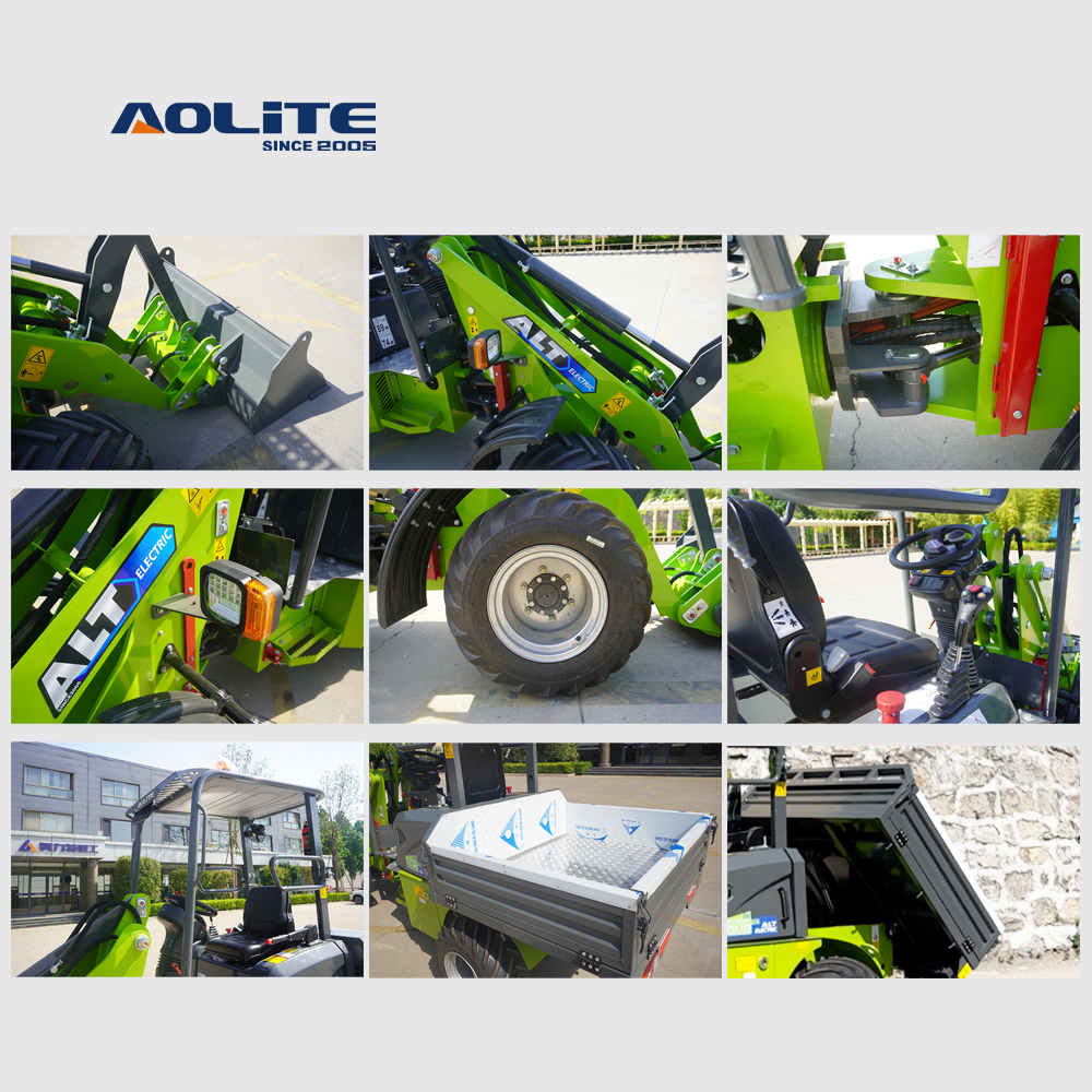 AOLITE EU606 compact electric 600kg rear dumper loader