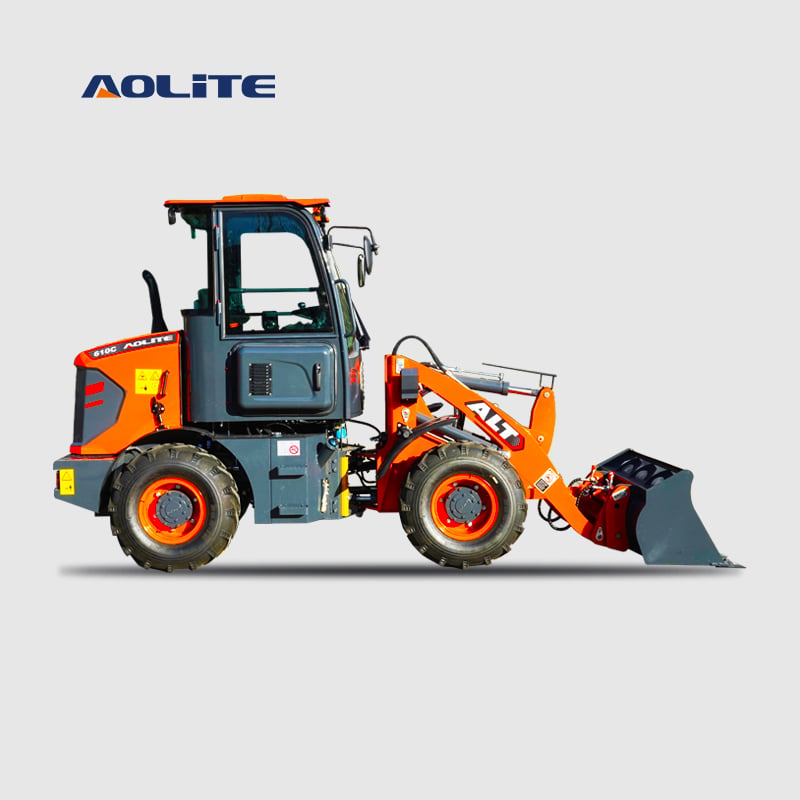 AOLITE 610C front end diesel 1000kg wheel loader 1.0ton compact loader