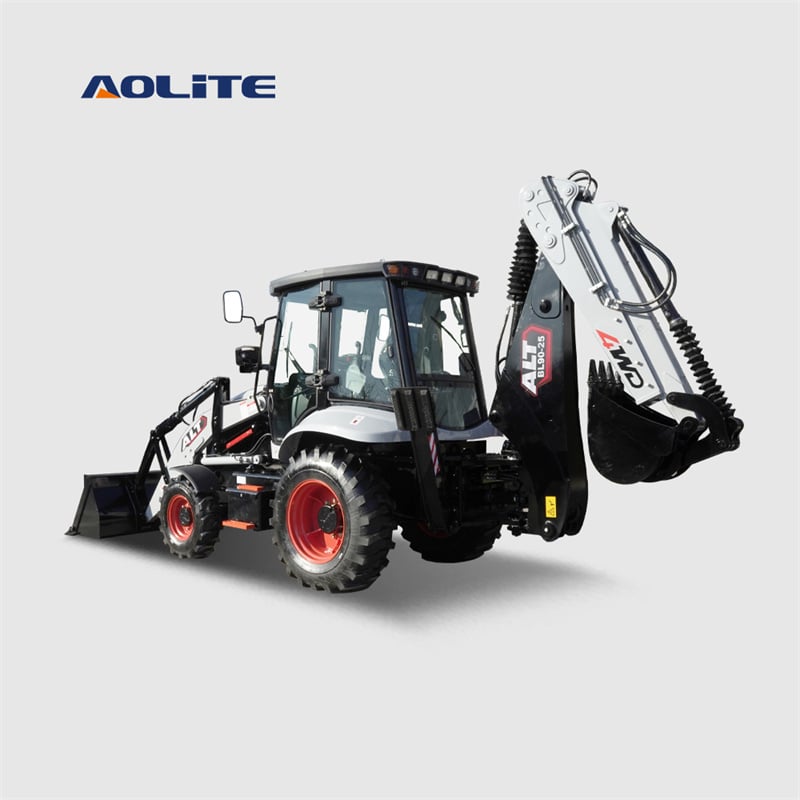 AOLITE BL90 hydraulic backhoe loader 2.5ton 4x4 wheel loader with backhoe