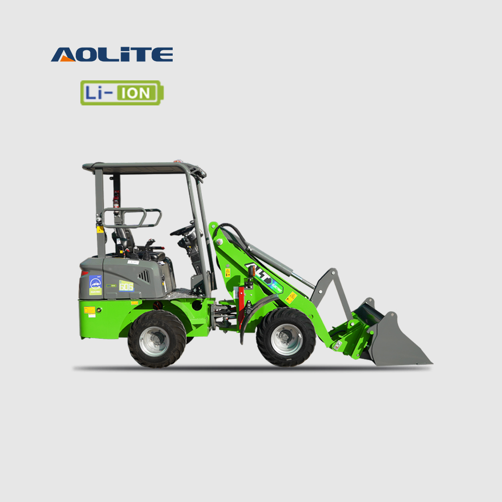 AOLITE E606Pro LiFePO4 Lithium battery electric loader 0.6ton mini front end compact wheel loader