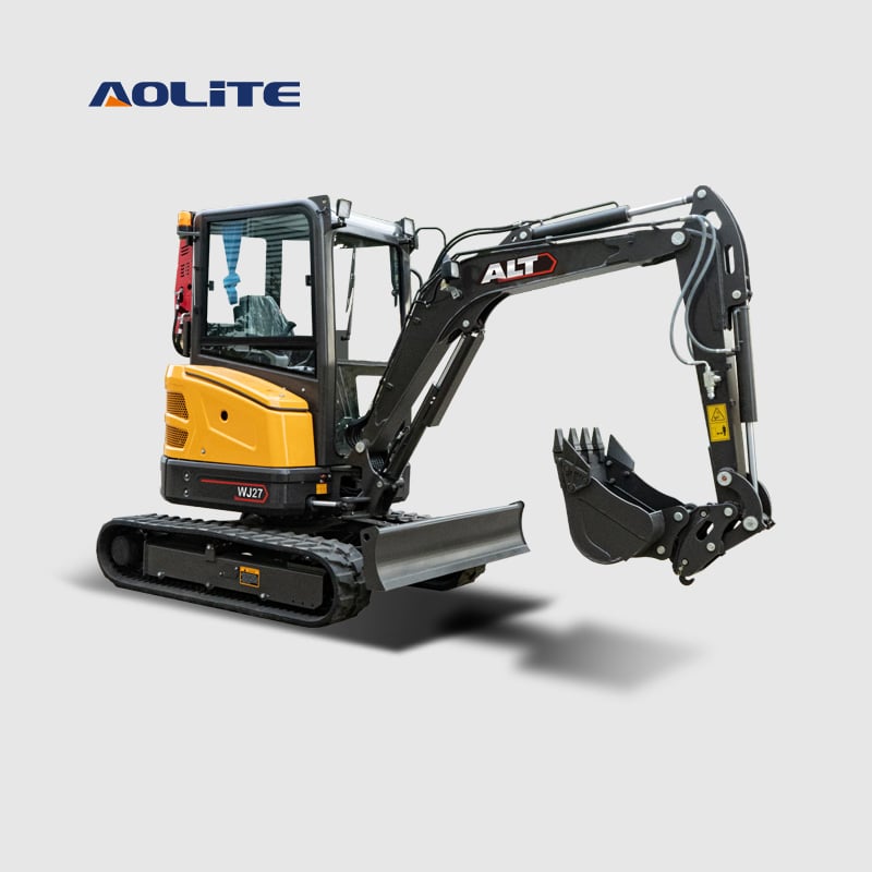 AOLITE WJ27 chinese good quality excavator high power hydraulic small excavator