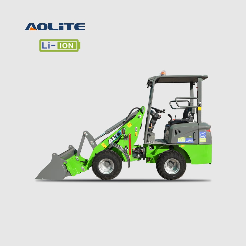 AOLITE E606Pro LiFePO4 Lithium battery electric loader 0.6ton mini front end compact wheel loader