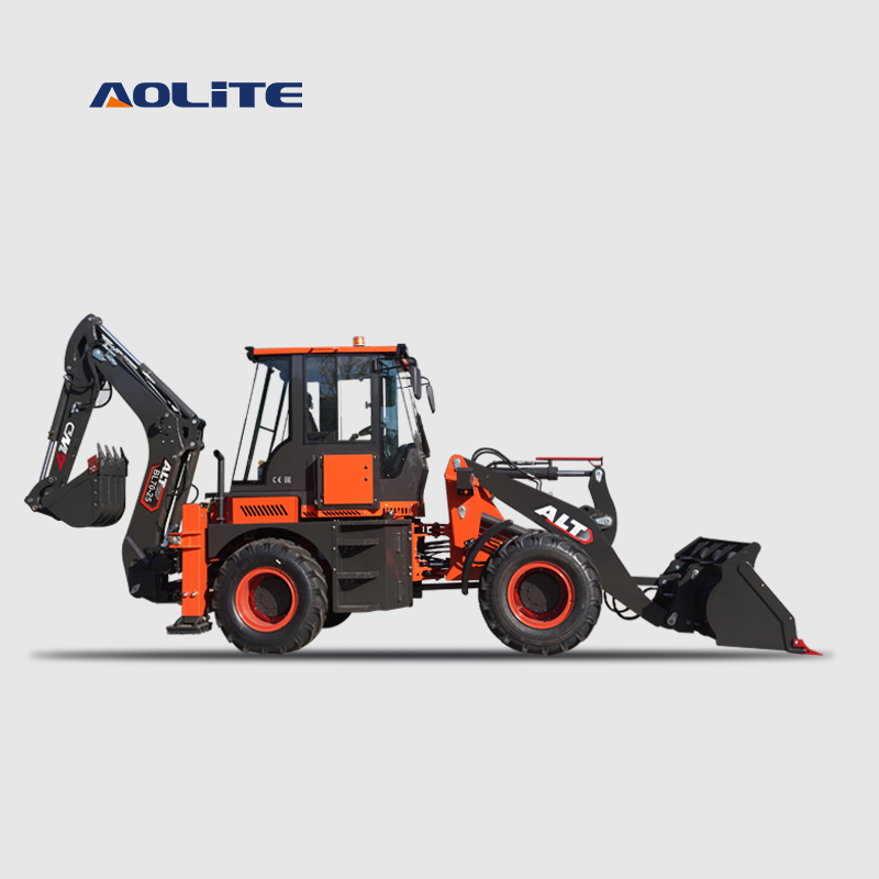AOLITE BL70 CE 4 wheel drive front end backhoe loader 2.5ton earth-moving machinery hydraulic backhoe loader
