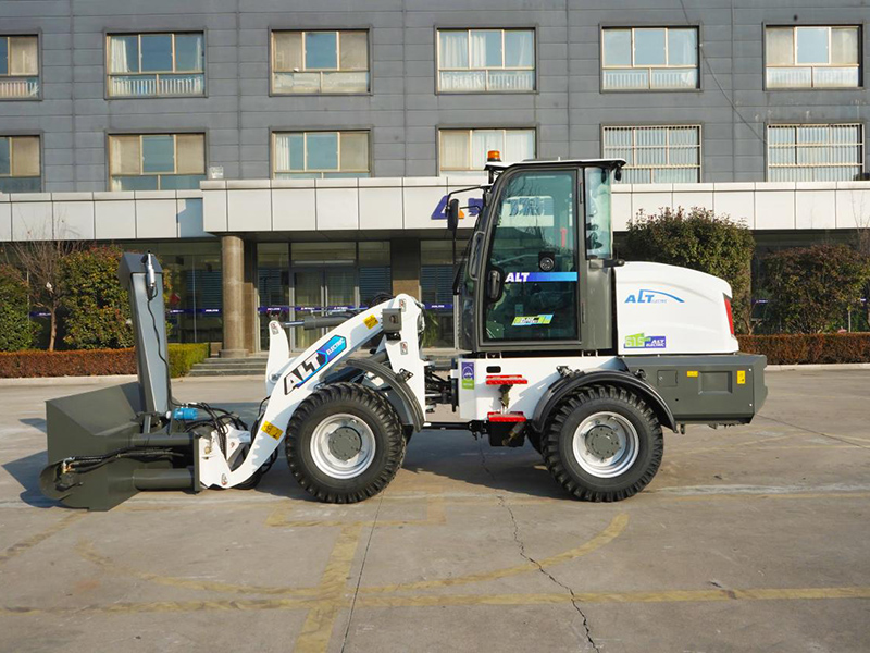 Which solution is better for an electric wheel loader: