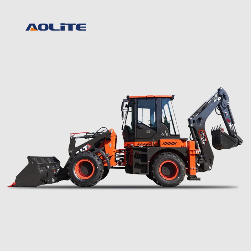 AOLITE BL70 CE 4 wheel drive front end backhoe loader 2.5ton earth-moving machinery hydraulic backhoe loader