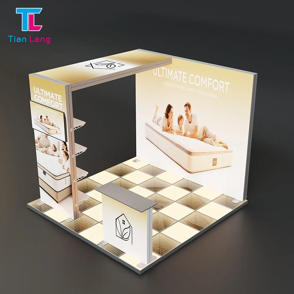 Tianlang Abyss Floor 3*3M: Inline Booth Depth Floor for Brand Social Media Moments