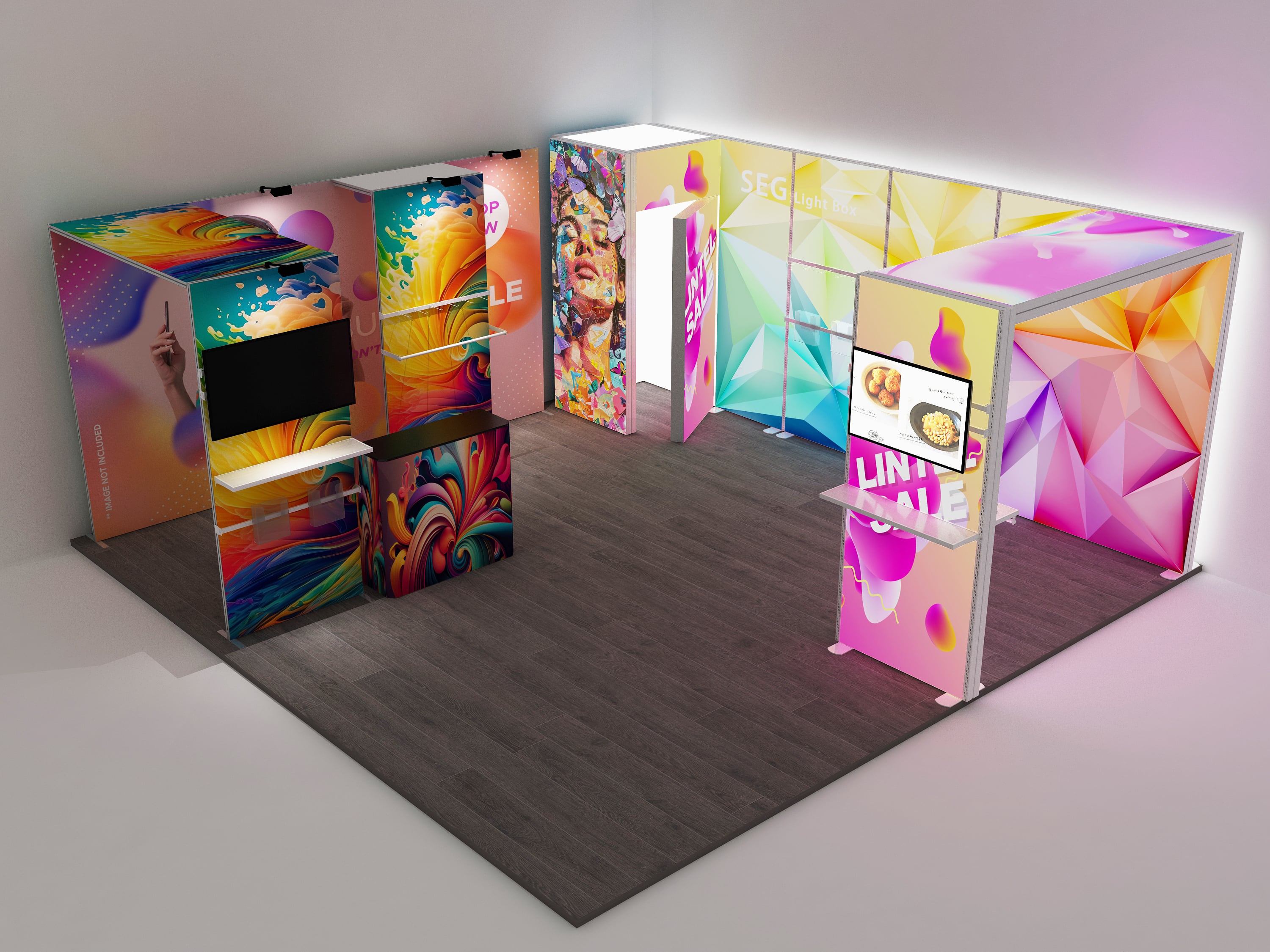 TIANLANG Fabric SEG Light Box : Eye-Catching, Portable