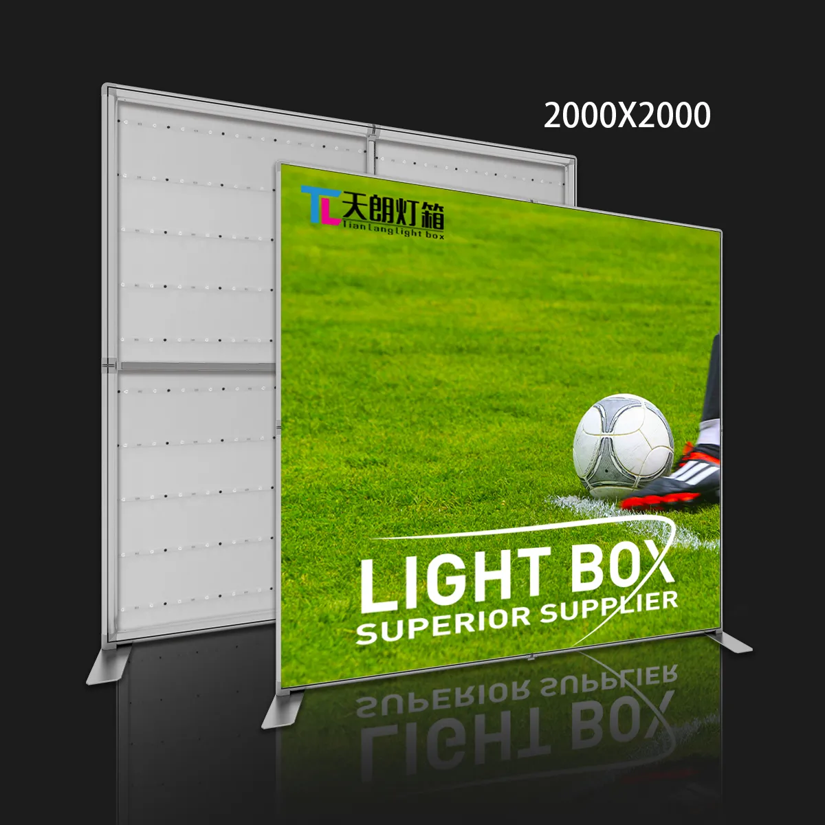 Tianlang 50mm aluminum frame light box– 2x2m