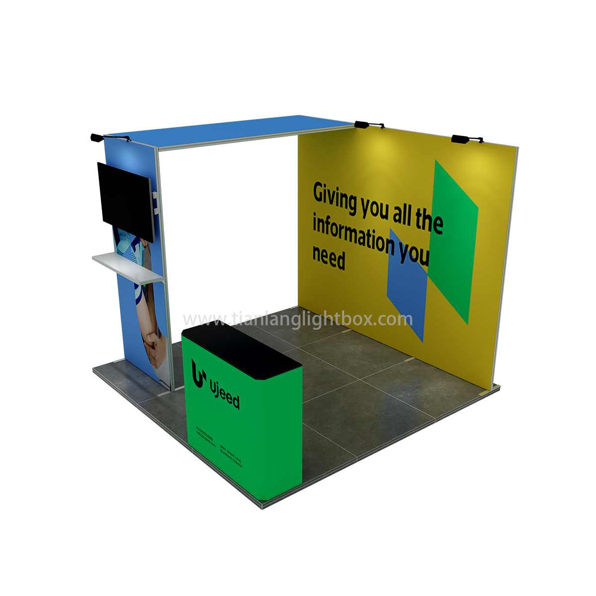 TIANLANG X Frame Booth: 10x10ft-Layout 5