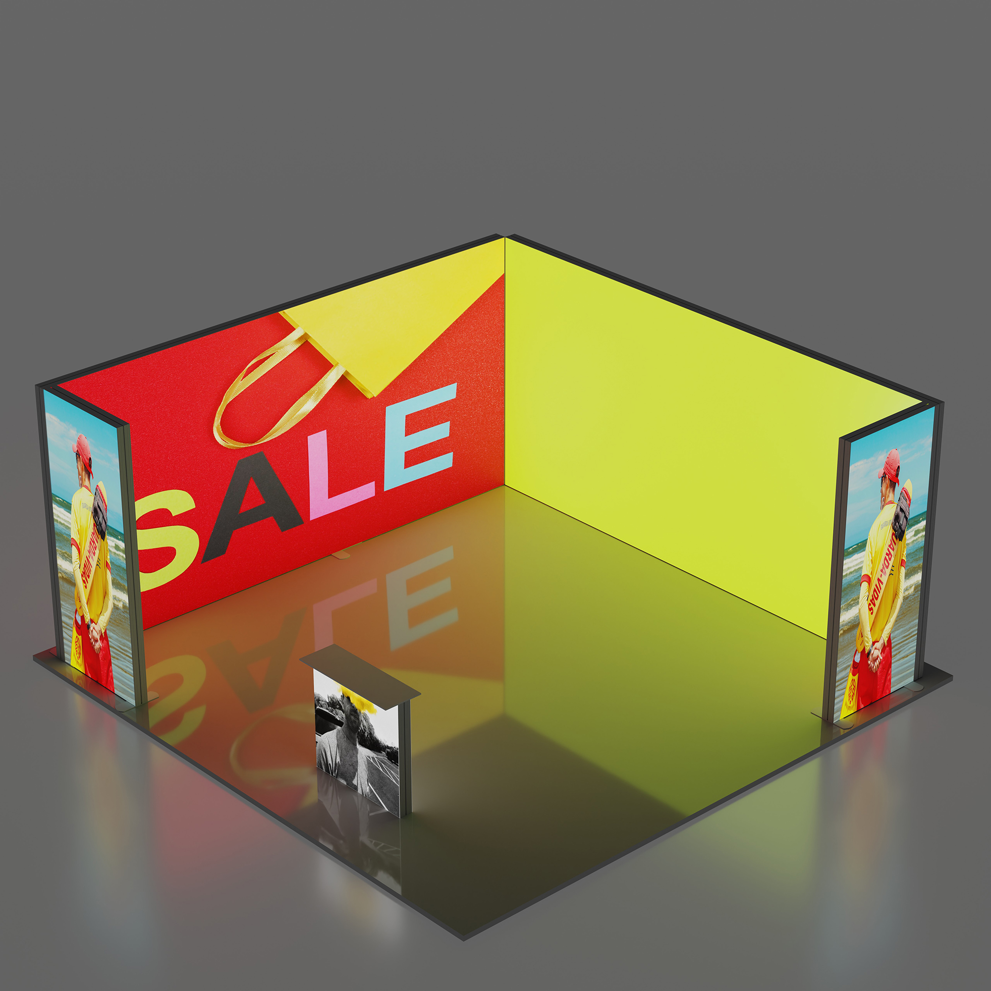 TIANLANG Pet Salon Front Booth: Easy Install Aluminum Frame