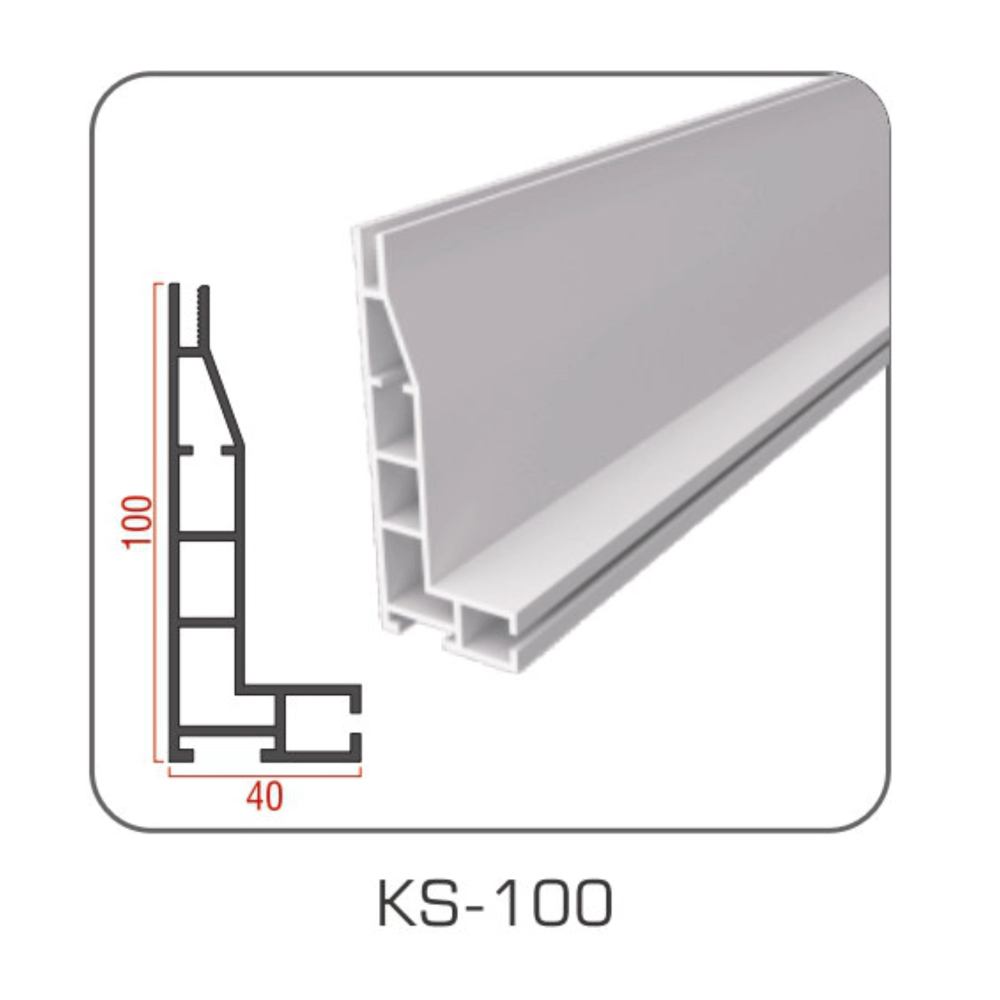 TIANLANG KS-100 Aluminum Profile : High-Rise Display Frame