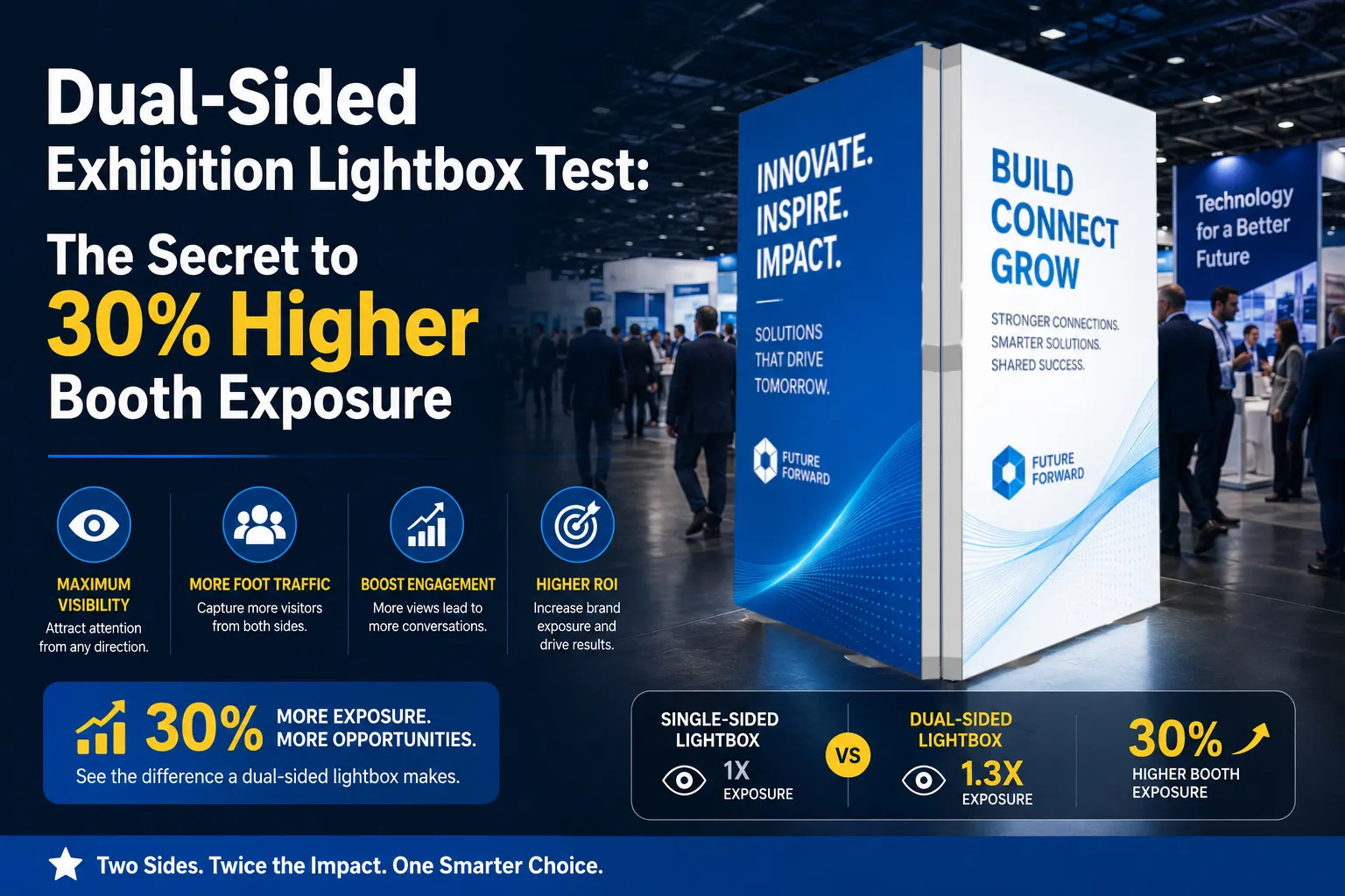 Dual-Sided Exhibition Lightbox Test: The Secret to 30% Higher Booth Exposure 