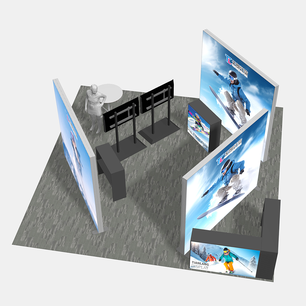TIANLANG 6m×6m Double Sided Booth : Maximum Exposure
