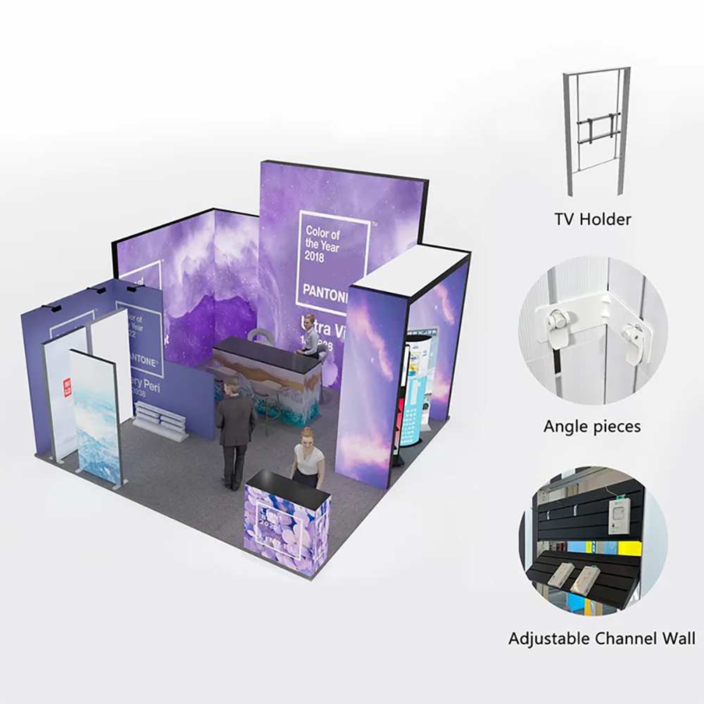 TIANLANG 20x20 Trade Show Kit : Complete Island Setup
