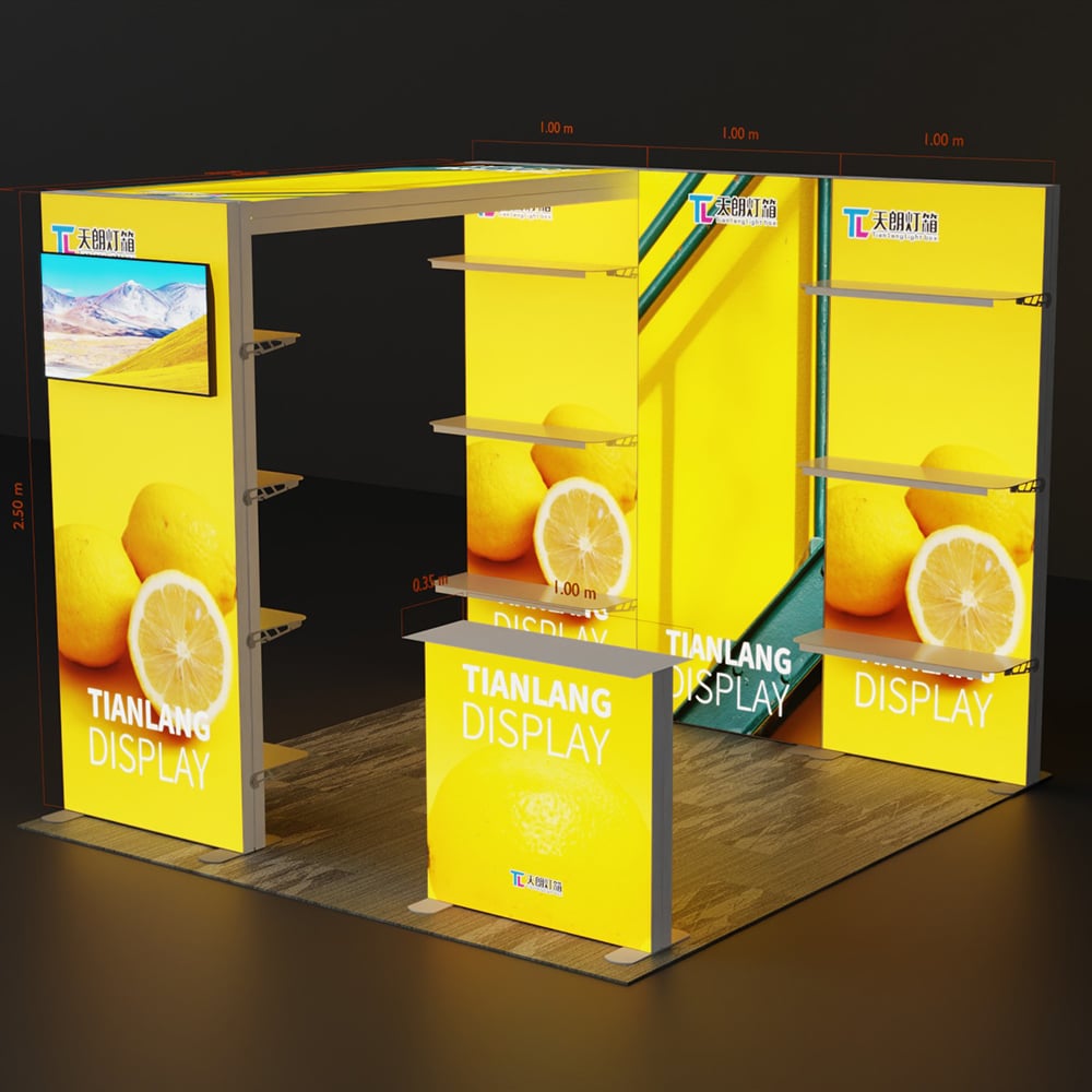 TIANLANG 10x10 Backwall Kit : Lightweight Aluminum Frame