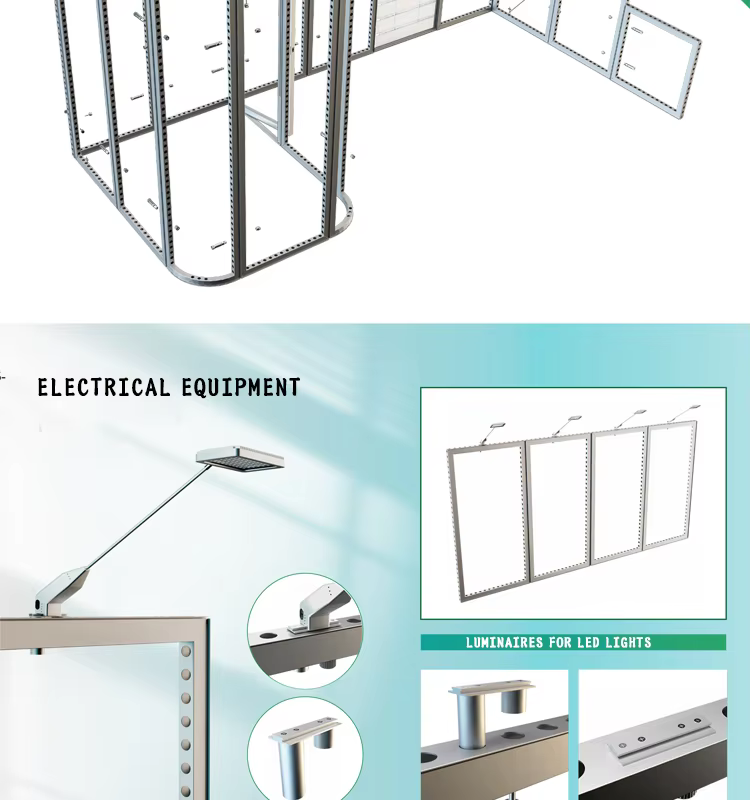 TIANLANG 62MM Exhibition Fabric Display : Modular, Quick Assemble supplier