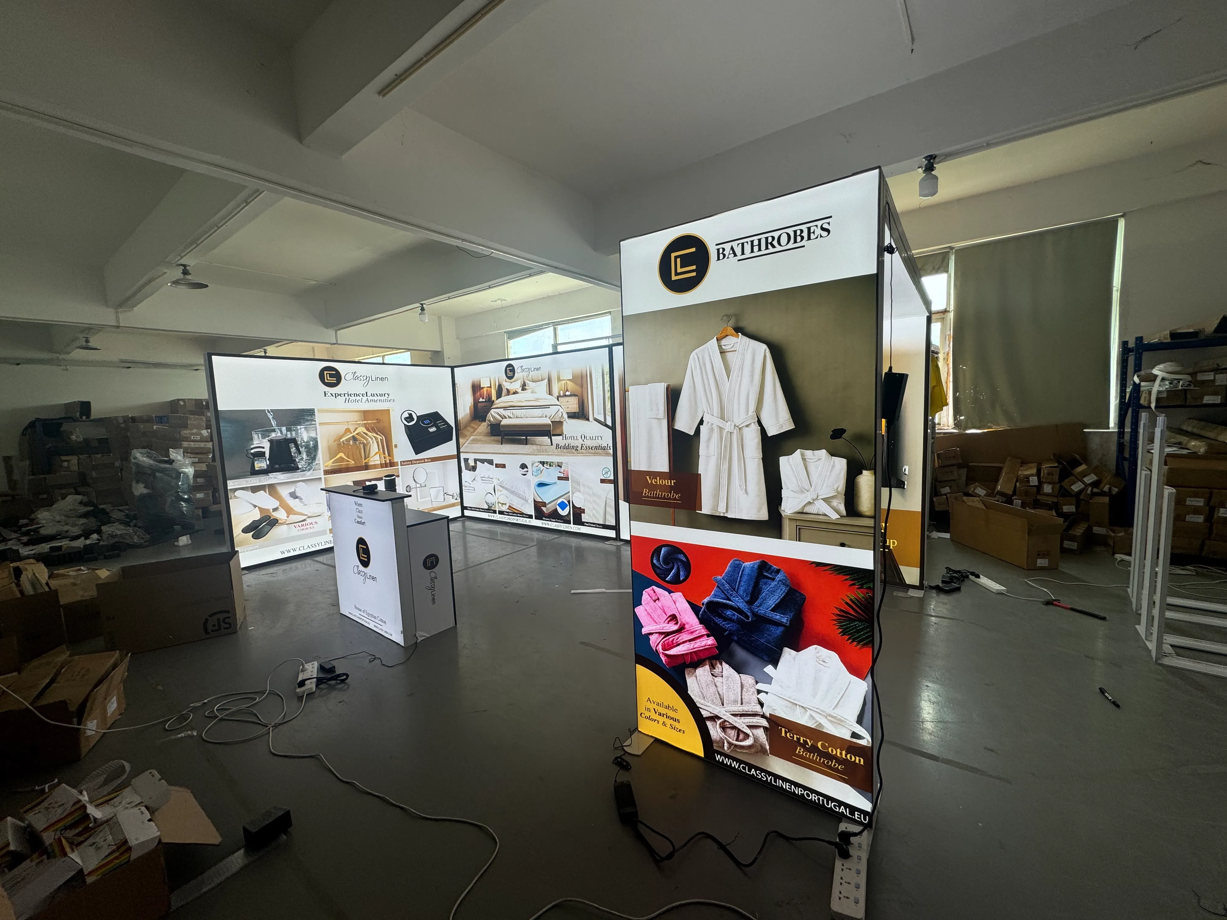 Exhibition Installation Test case picture display