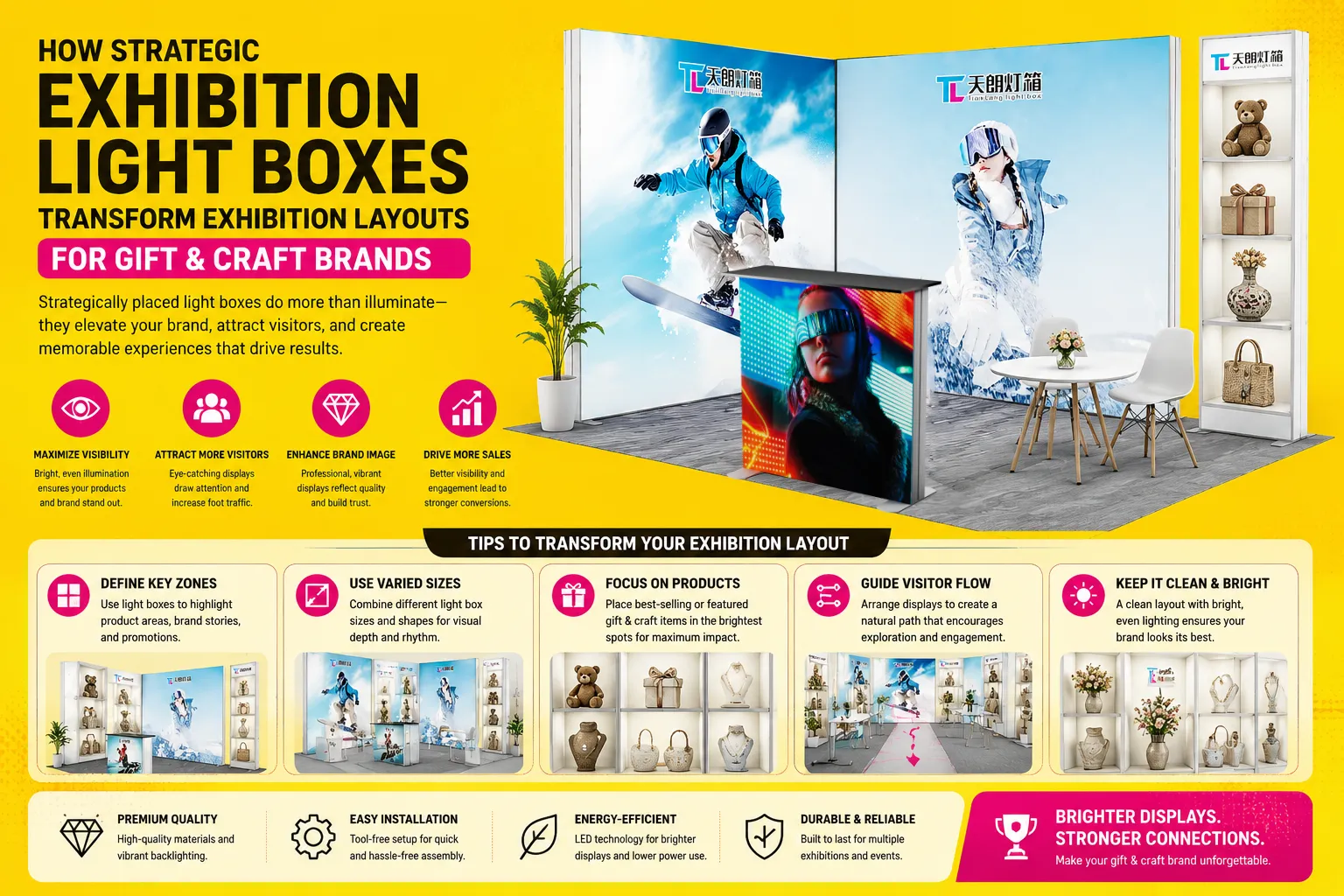 How Strategic Exhibition Light Boxes Transform Exhibition Layouts for Gift & Craft Brands