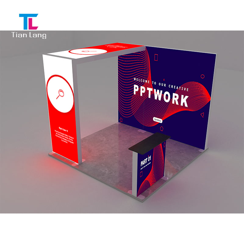 TIANLANG LED-backlit booth 3m×3m : High Brightness for Exhibitions