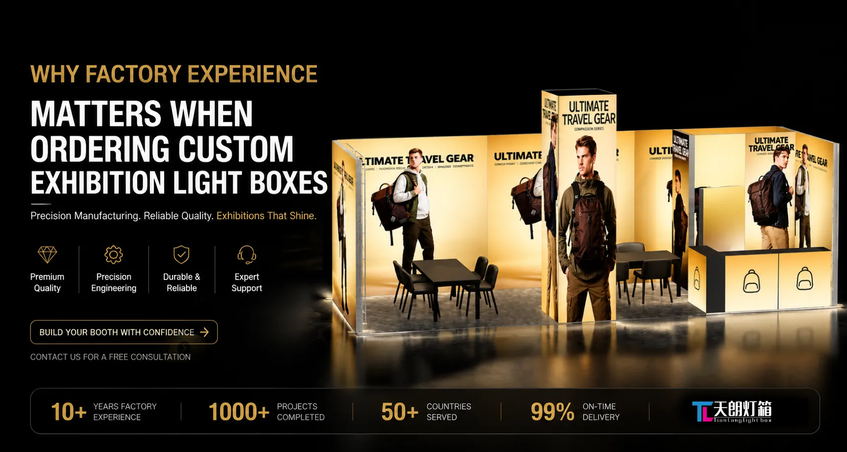 Why Factory Experience Matters When Ordering Custom Exhibition Light Boxes