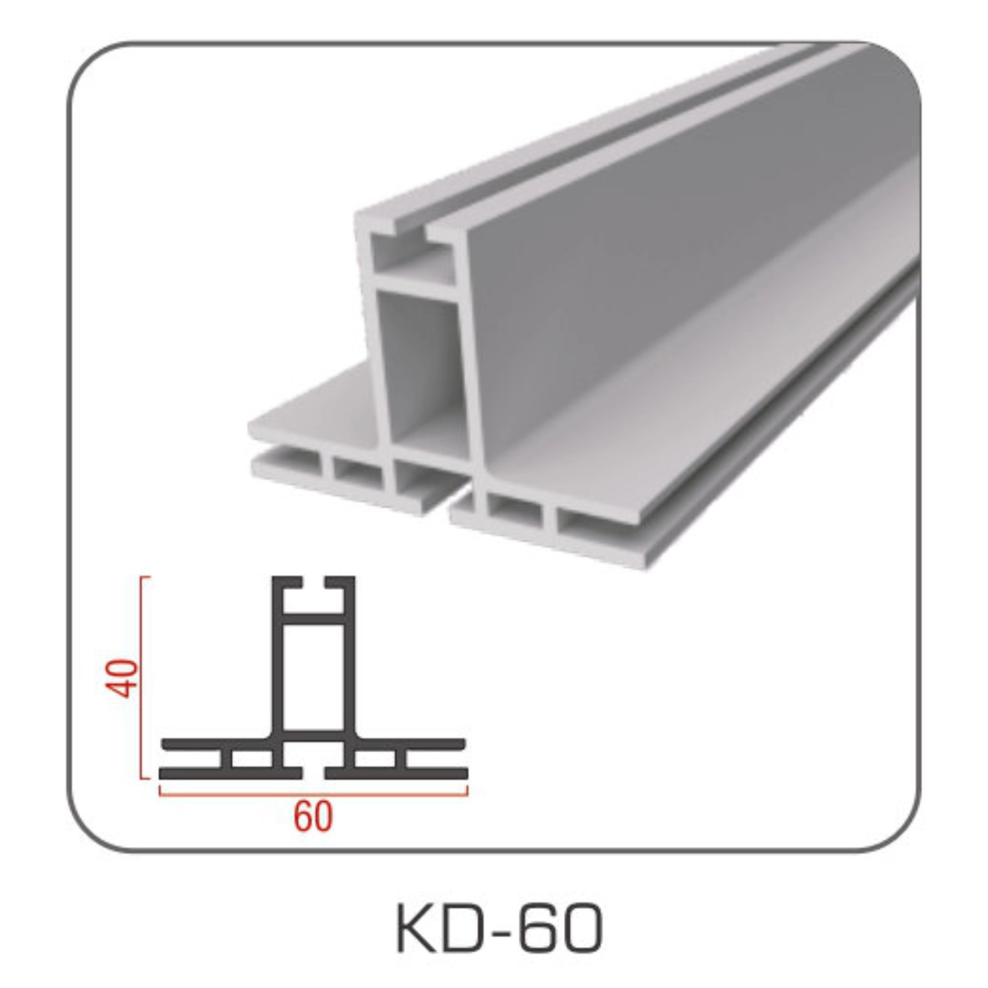 TIANLANG KD-60 Aluminum Profile : Cable Management Ready